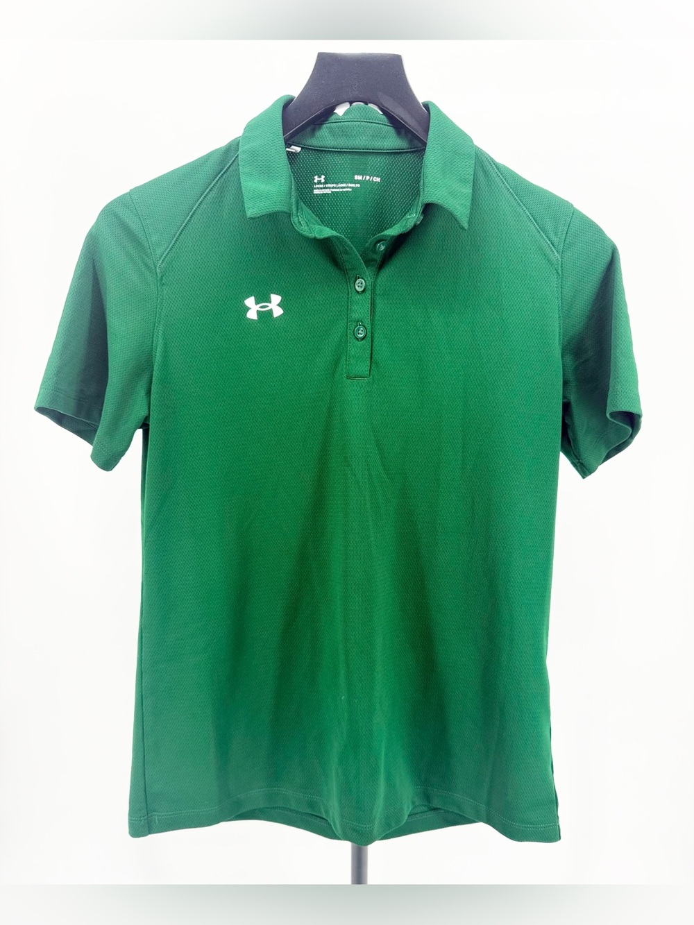 Under Armour Women’s Green Performance Polo Shirt Size S Athletic Golf Tennis